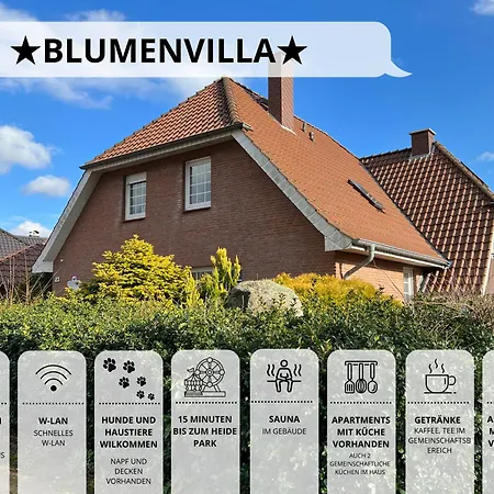 Blumenvilla - 15 Minuten Bis Zum Heide Park, Haustiere Willkommen, Sauna Im Gebaeude *